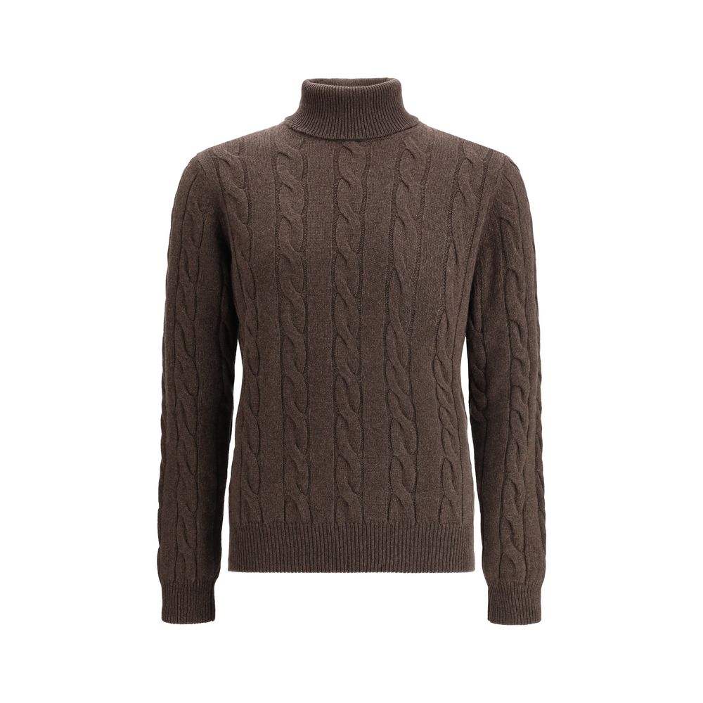 Brown Cashmere Turtleneck