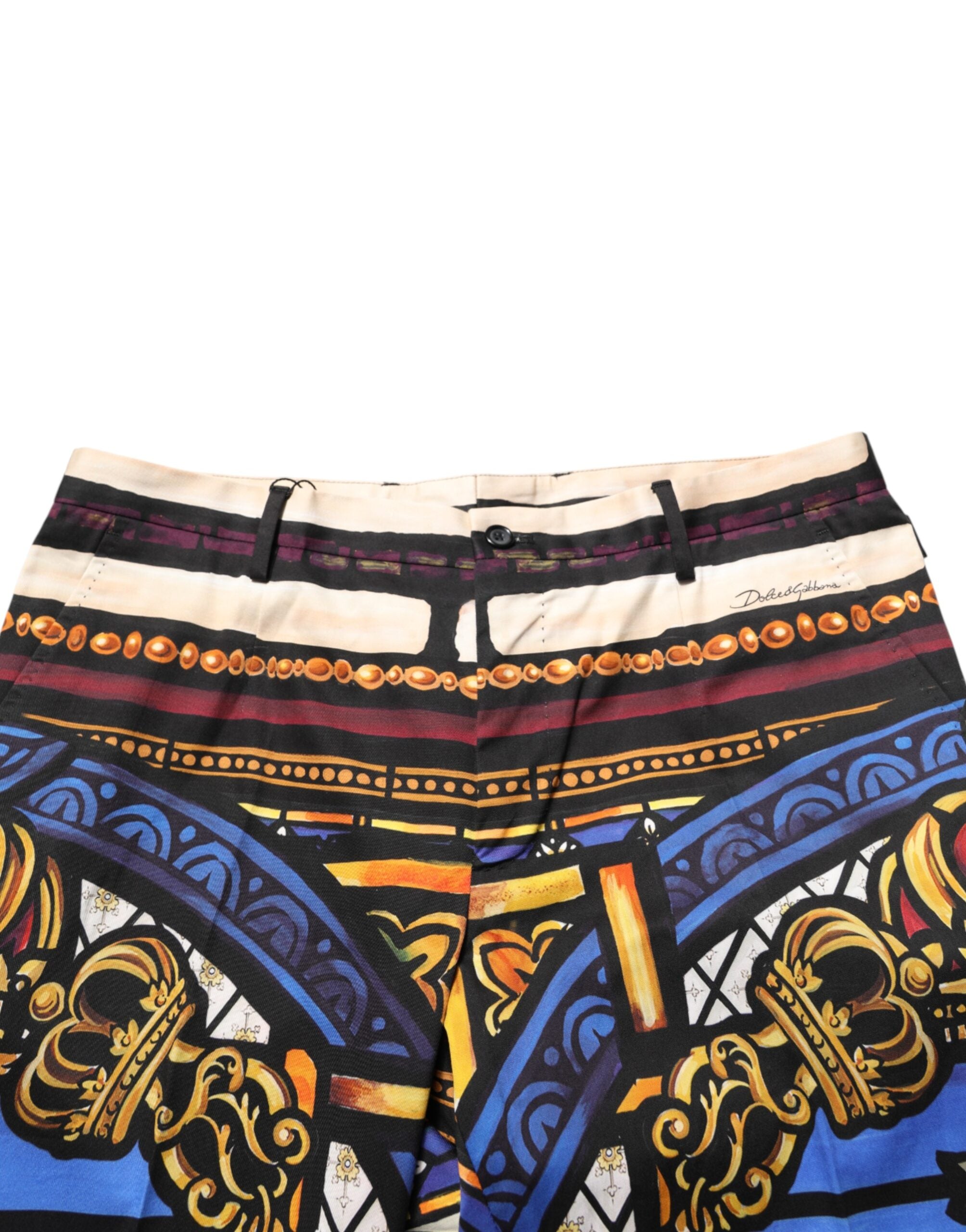 Multicolor Julias Ceasar Print Tapered Pants - ventzia