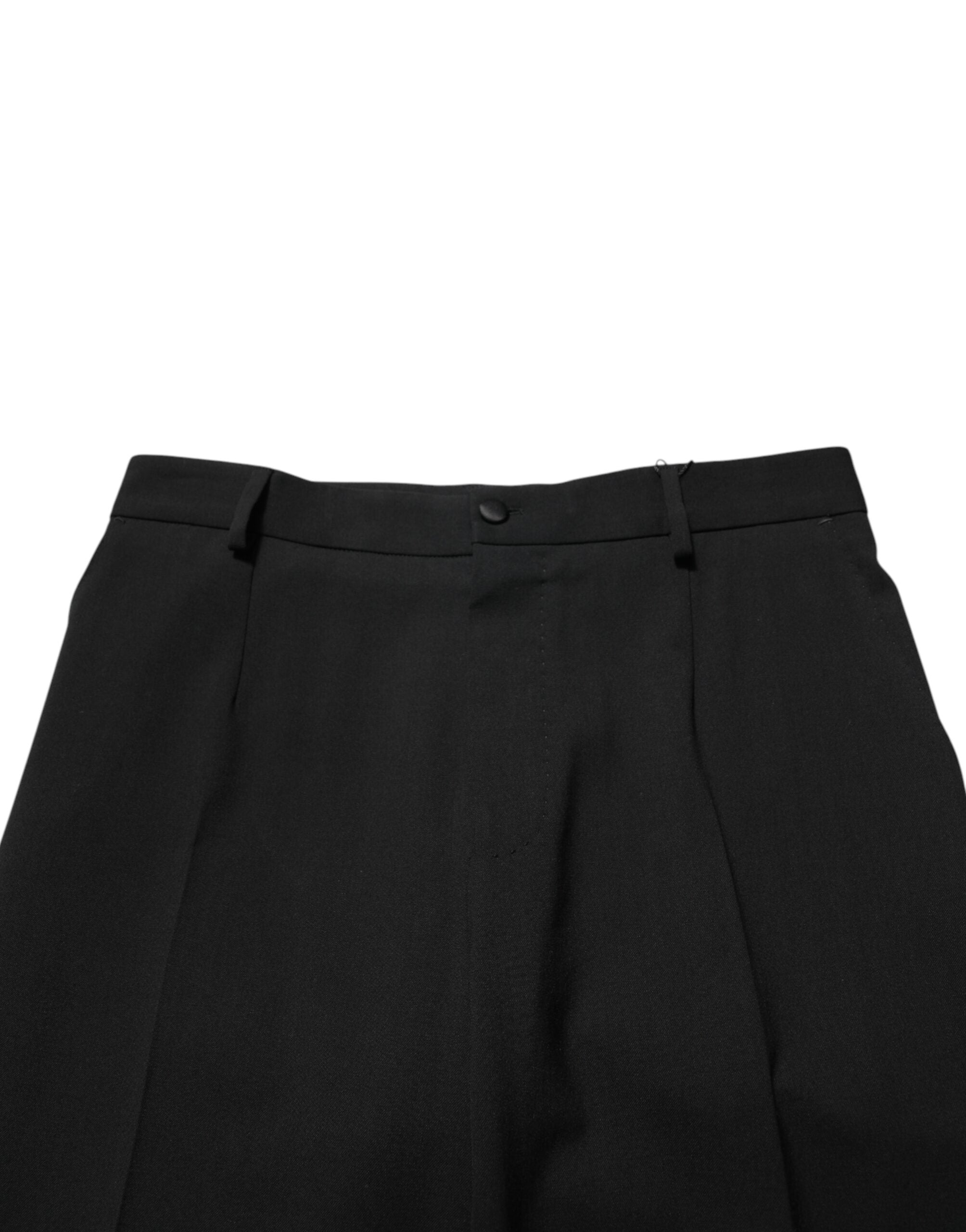 Black Wool Formal Dress Men Trouser Pants - ventzia