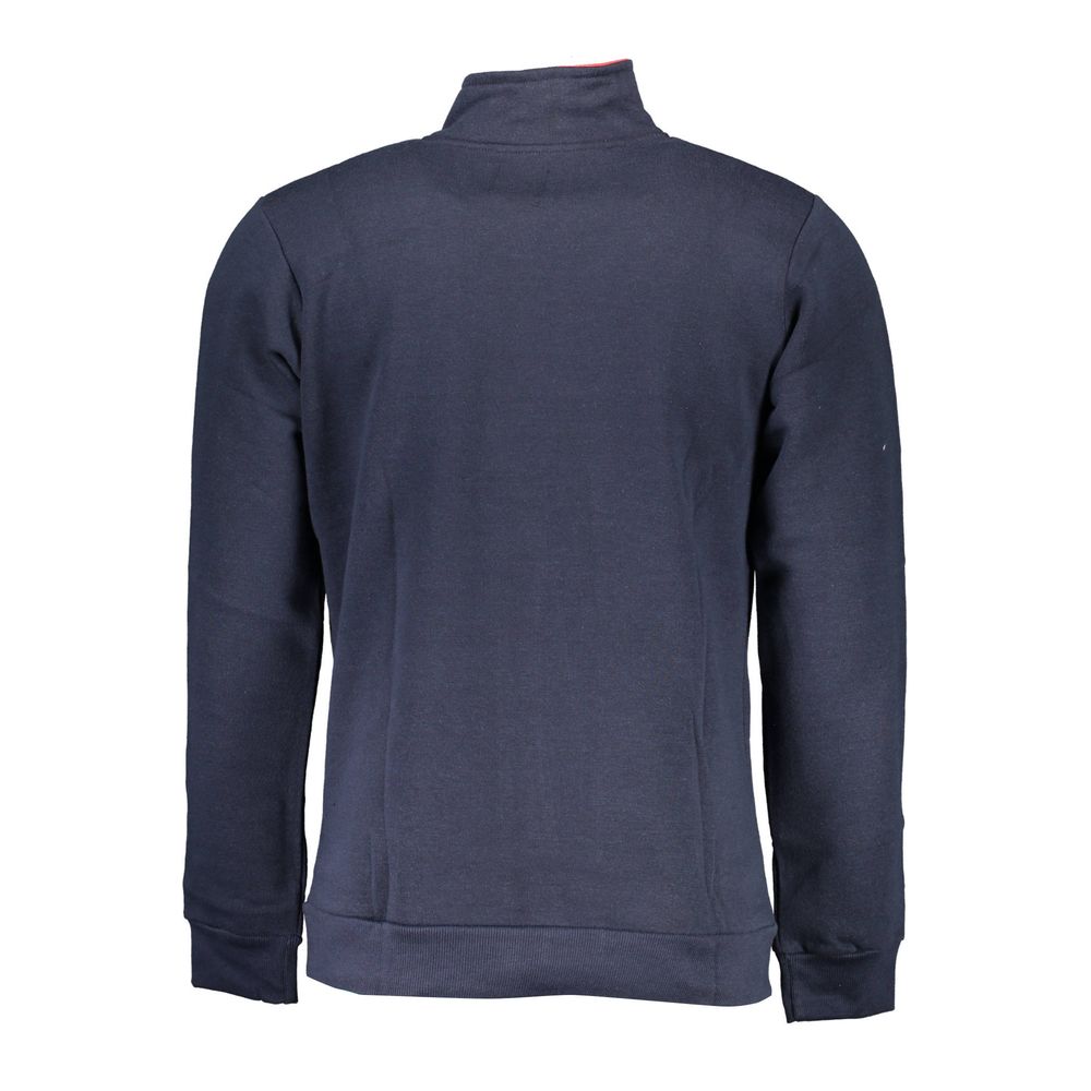 Blue Polyester Men Sweatshirt - ventzia