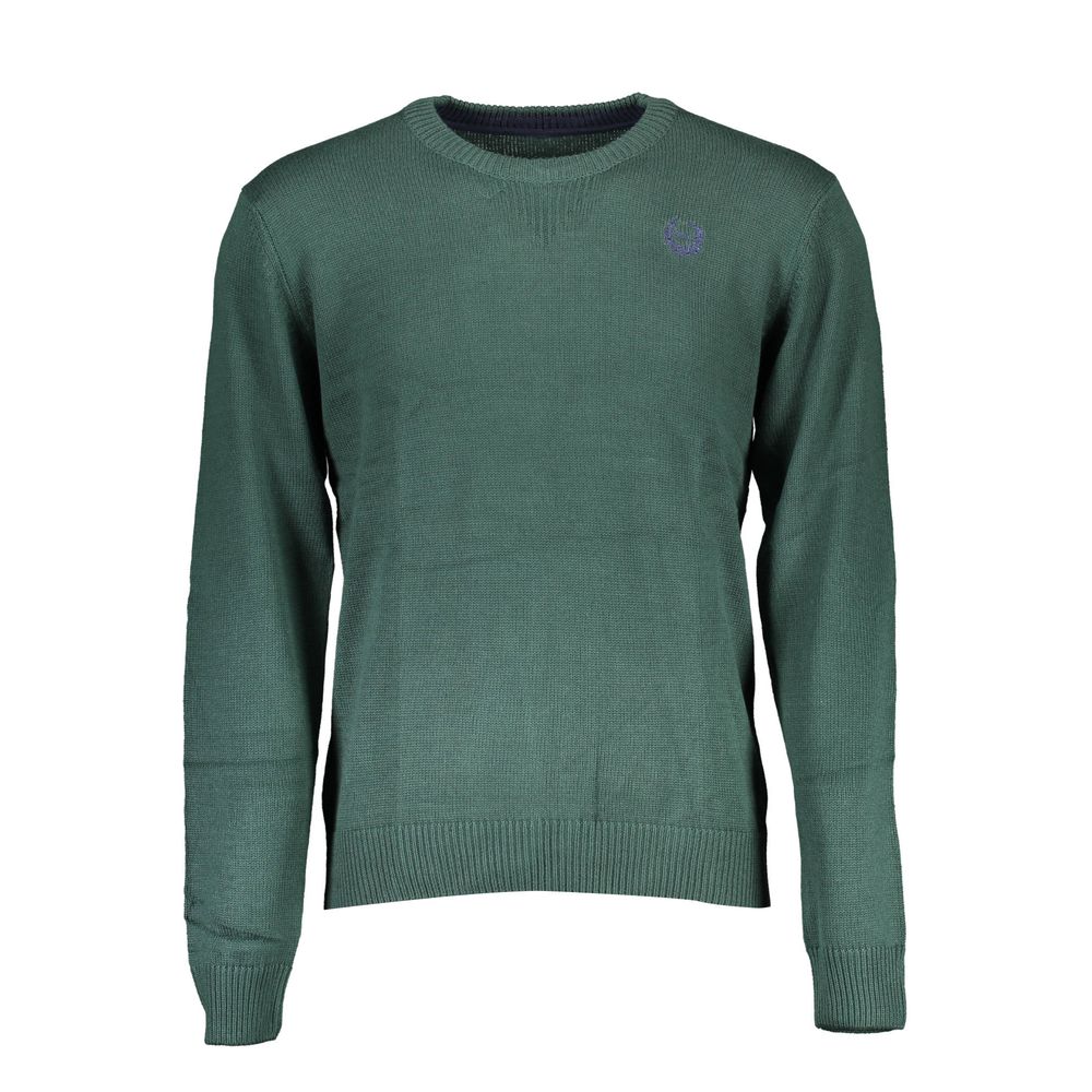 Green Cotton Sweater - ventzia