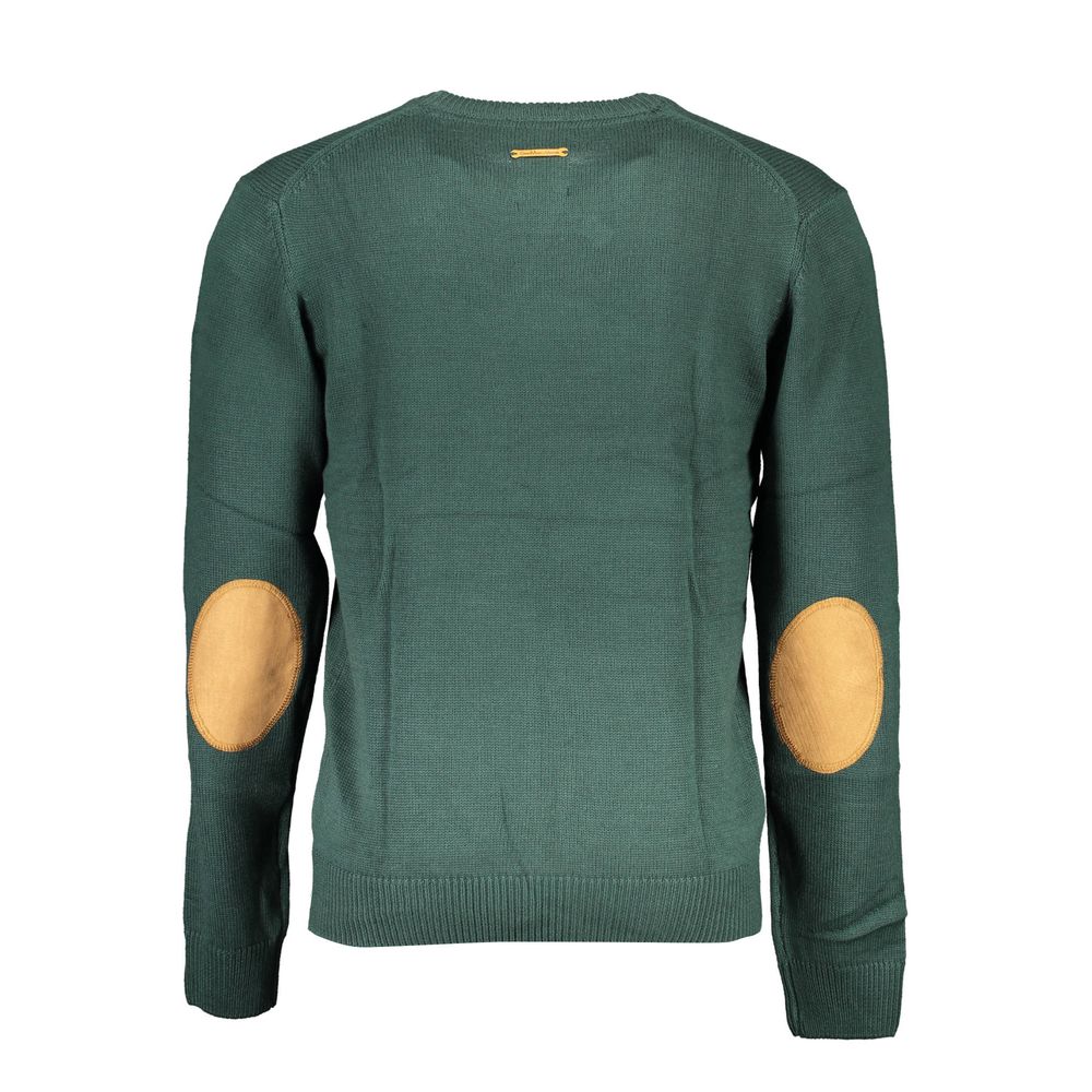 Green Cotton Sweater - ventzia