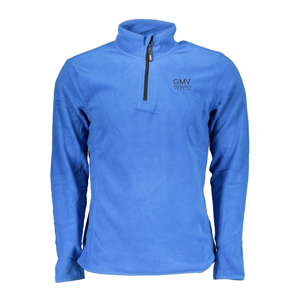 Blue Polyester Sweatshirt - ventzia