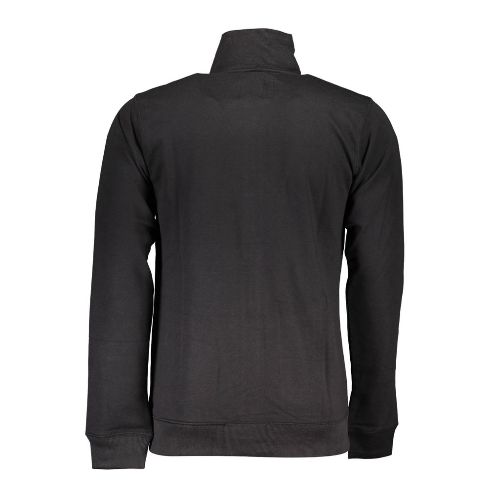 Black Cotton Men's Sweatshirt - ventzia