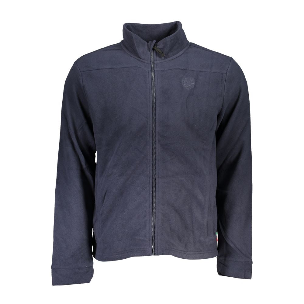 Blue Polyester Men's Sweatshirt - ventzia