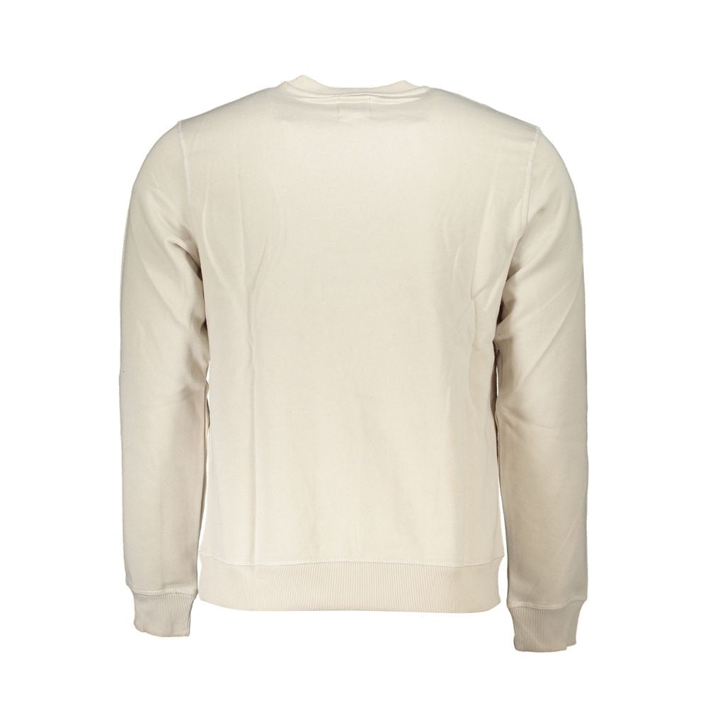 White Polyester Men's Sweatshirt - ventzia