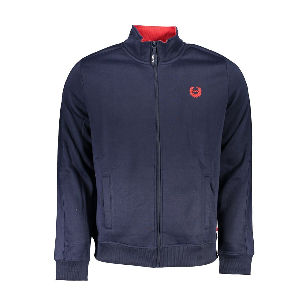 Blue Polyester Men's Sweatshirt - ventzia