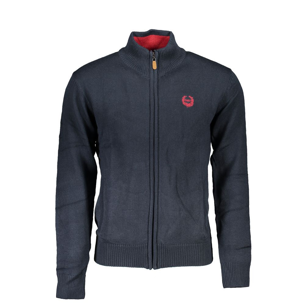 Blue Cotton Men's Cardigan - ventzia