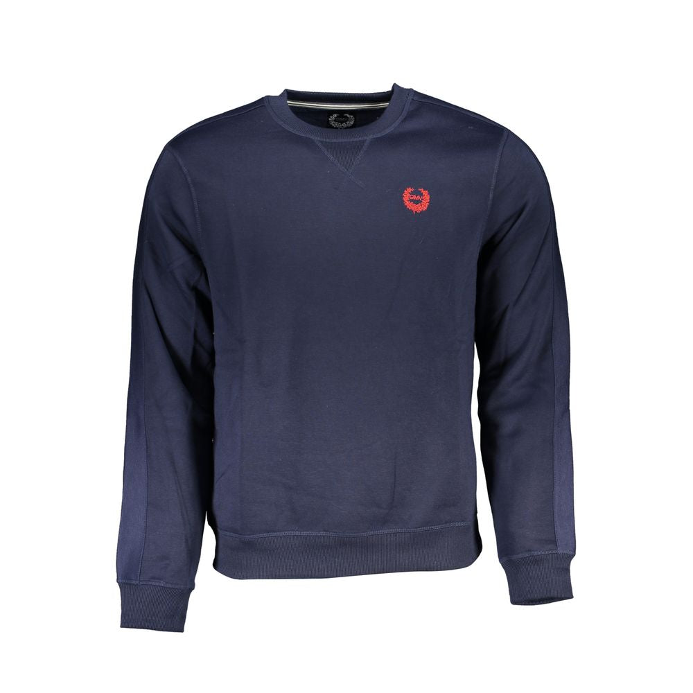 Blue Polyester Men's Sweatshirt - ventzia