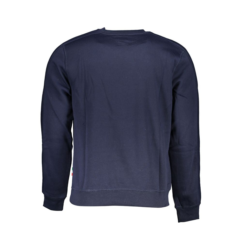 Blue Cotton Sweatshirt - ventzia