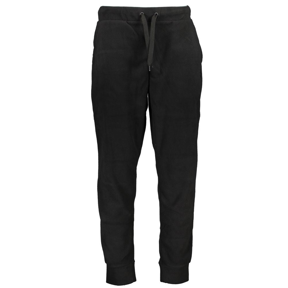 Black Polyester Men's Sweatpant - ventzia