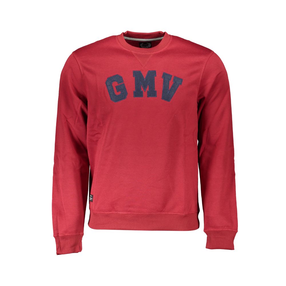 Red Polyester Men's Sweatshirt - ventzia