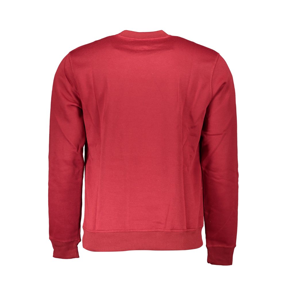 Red Polyester Men's Sweatshirt - ventzia