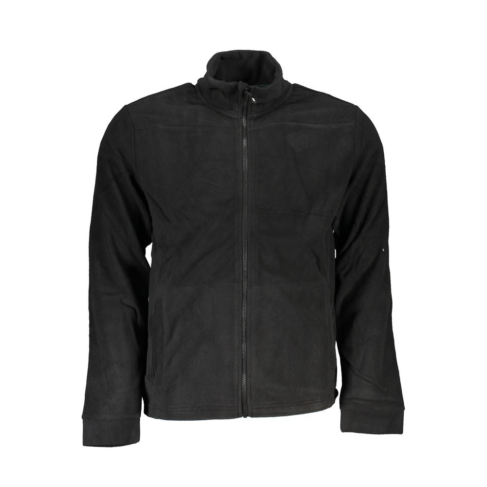 Black Polyester Men's Sweatshirt - ventzia