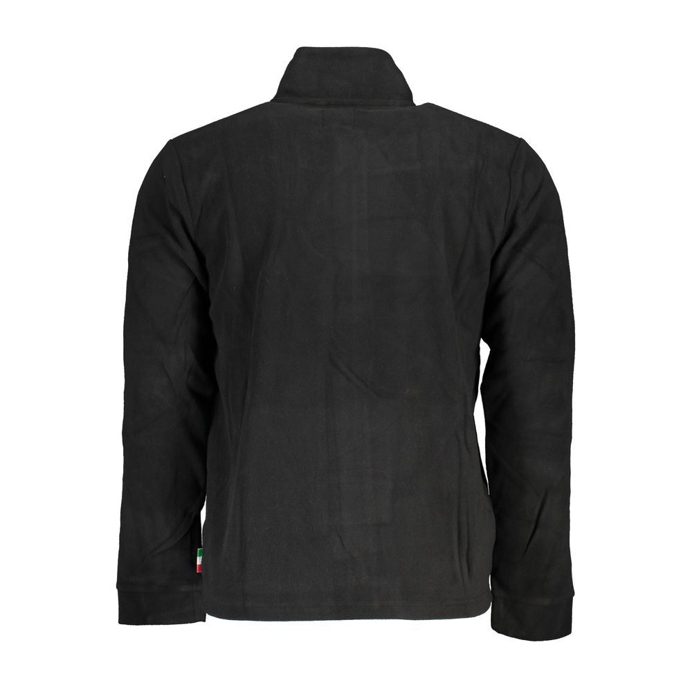 Black Polyester Men's Sweatshirt - ventzia
