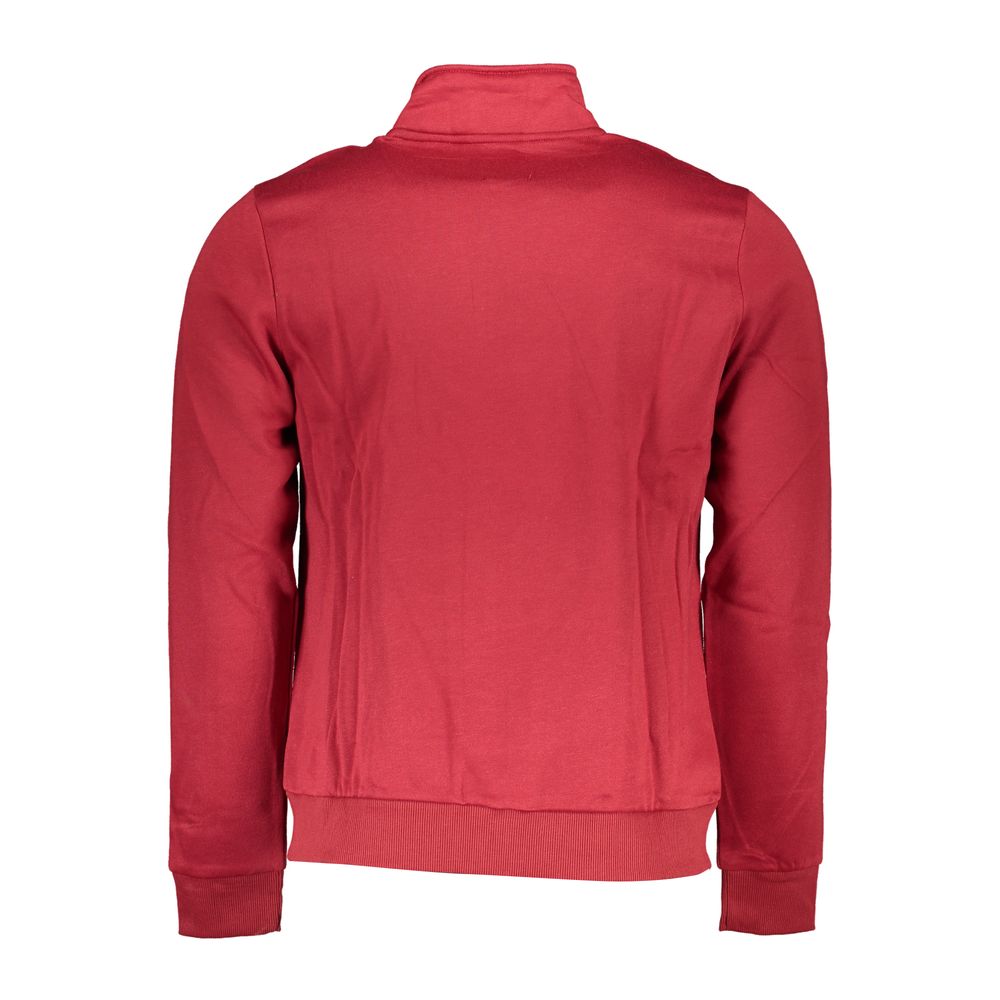 Red Polyester Men Sweatshirt - ventzia