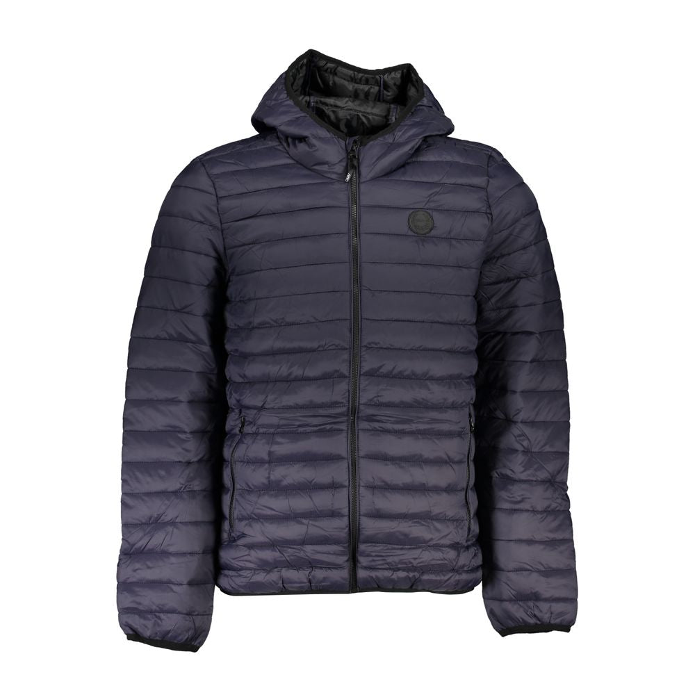 Blu Poliammide Men's Jacket - ventzia