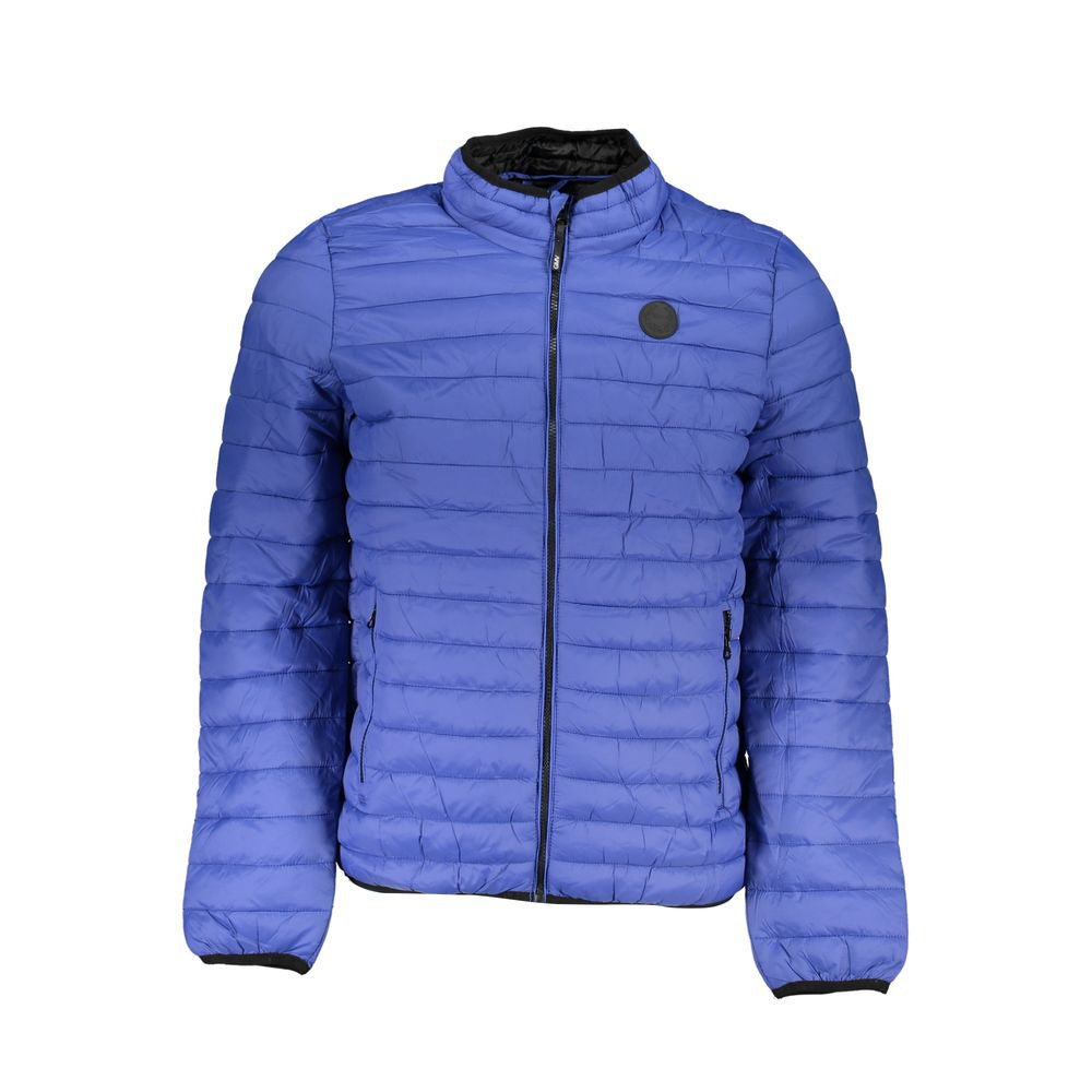 Blu Poliammide Men's Jacket - ventzia