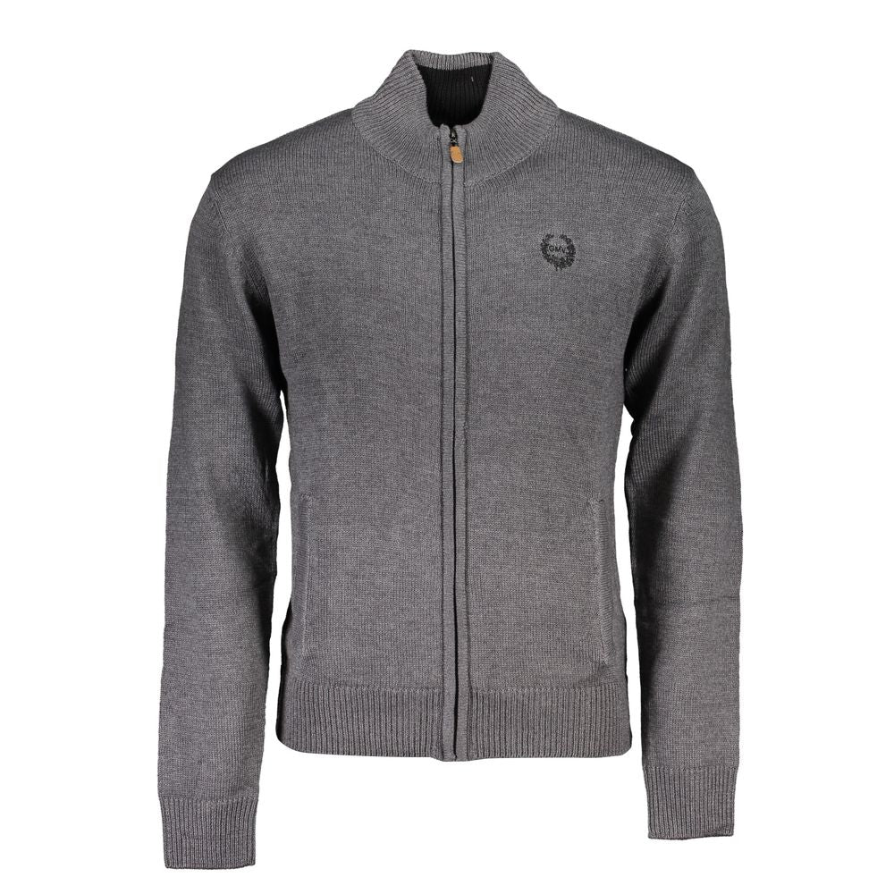 Grigio Cotton Men Cardigan - ventzia