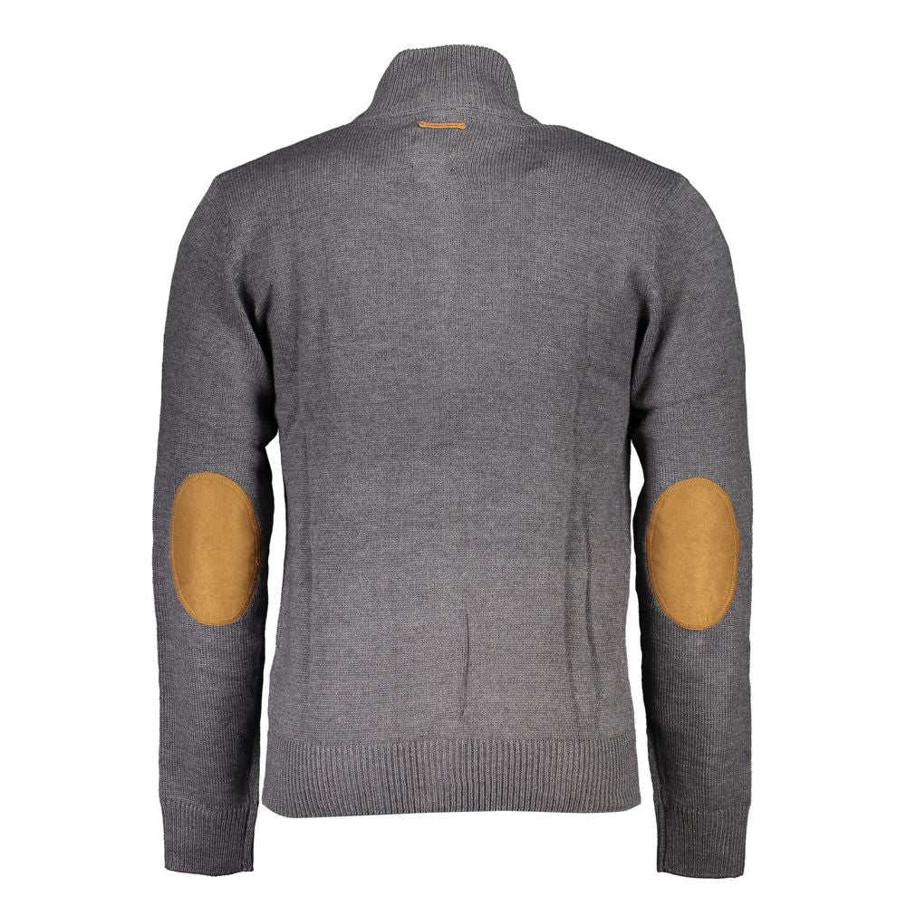 Grigio Cotton Men Cardigan - ventzia