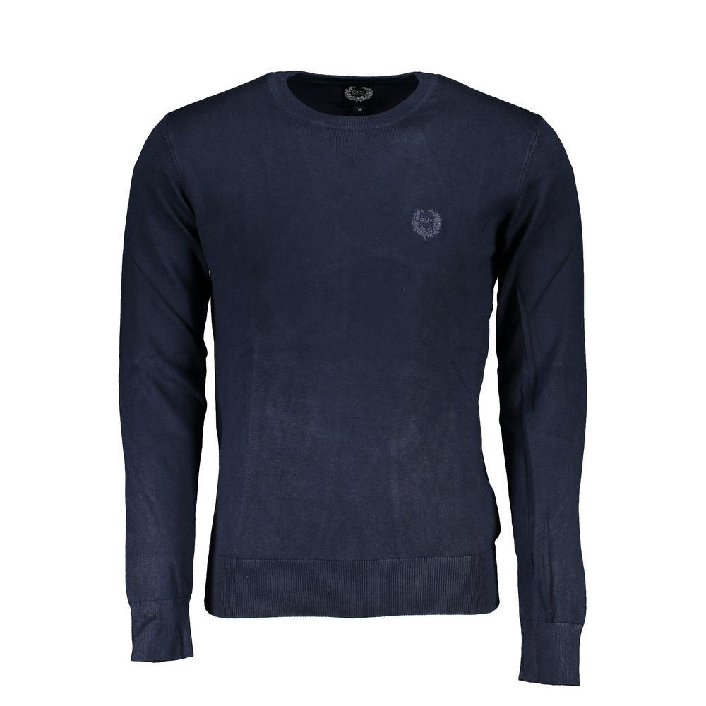 Blue Viscose Men's Sweater - ventzia