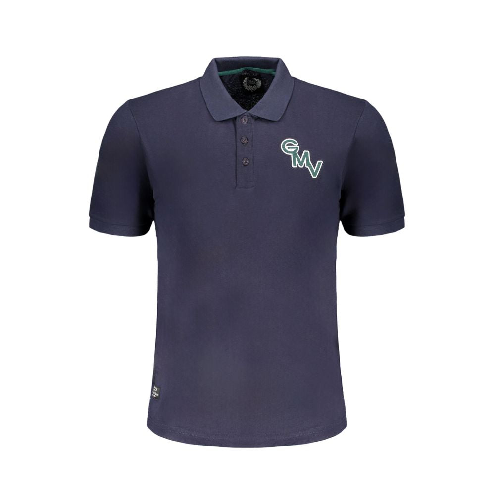 Blu Cotton Men Polo - ventzia