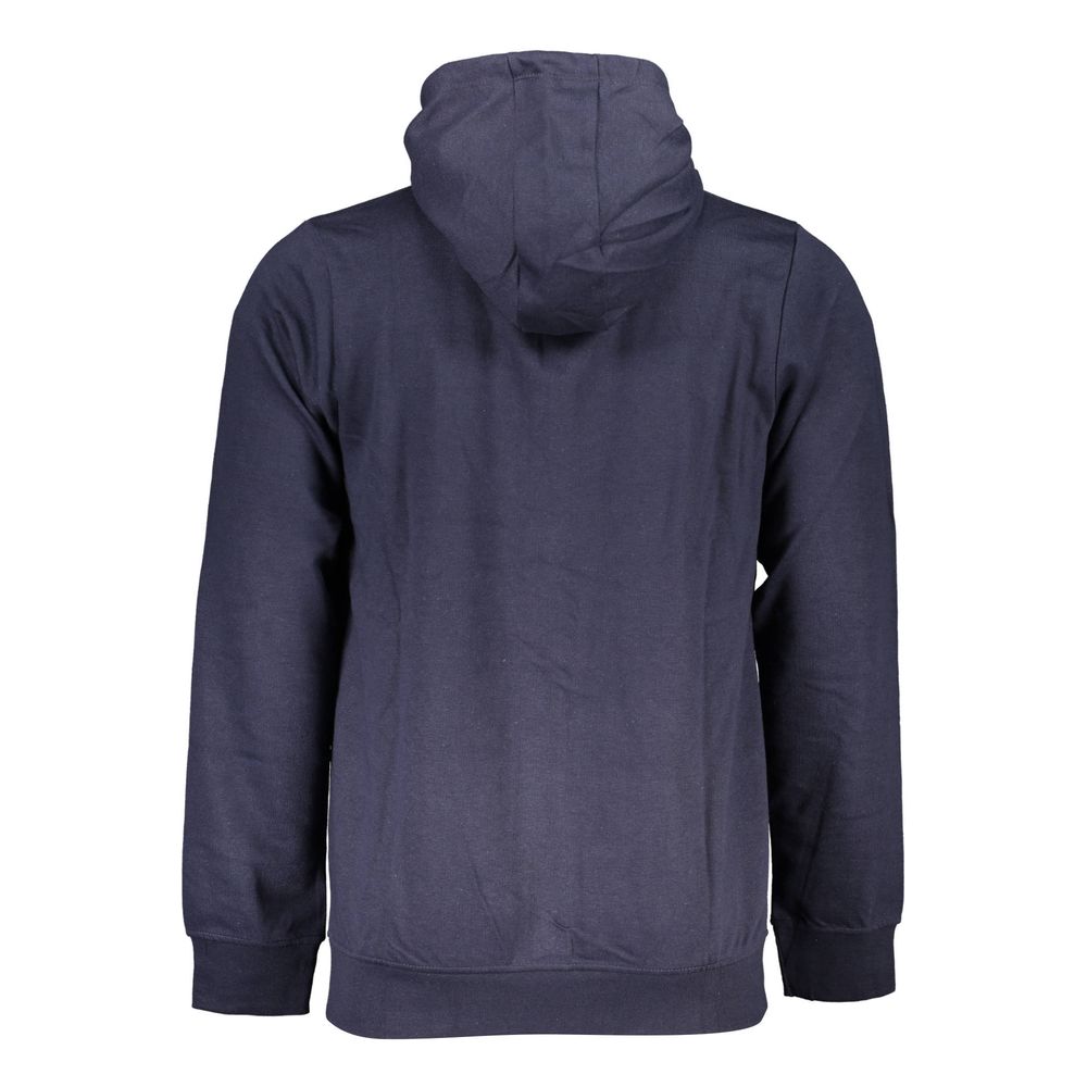 Blue Cotton Men's Hoodie - ventzia