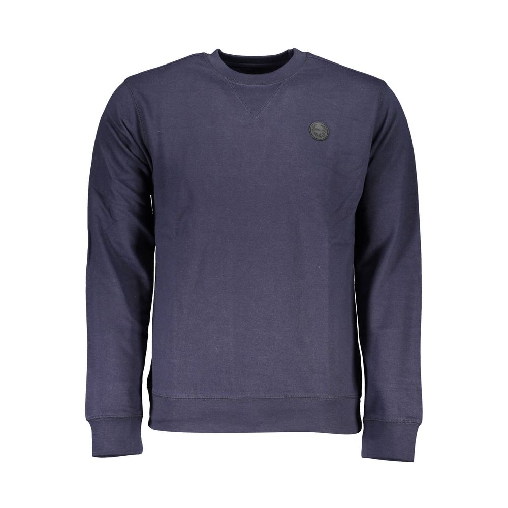 Blue Cotton Men Sweatshirt - ventzia