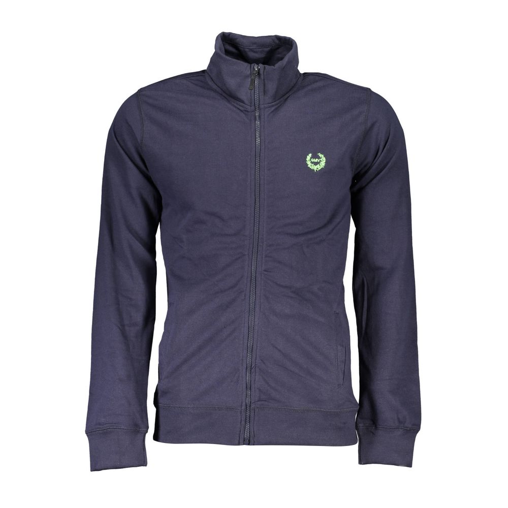 Blue Cotton Men's Sweatshirt - ventzia