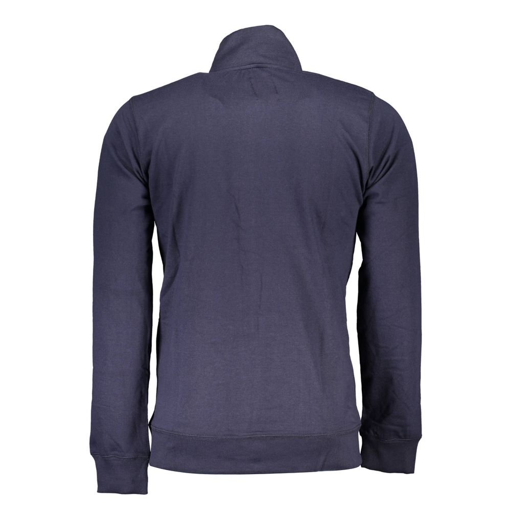 Blue Cotton Men's Sweatshirt - ventzia