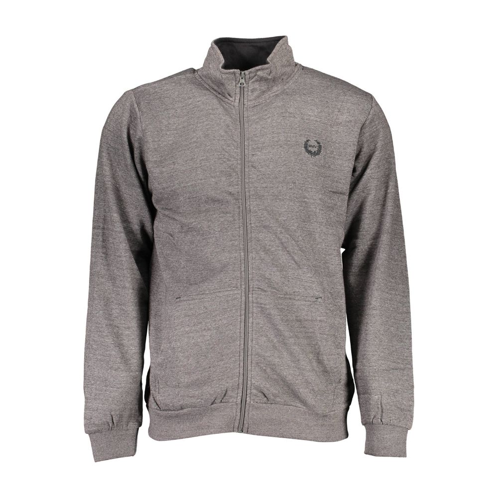 Gray Polyester Men's Sweatshirt - ventzia