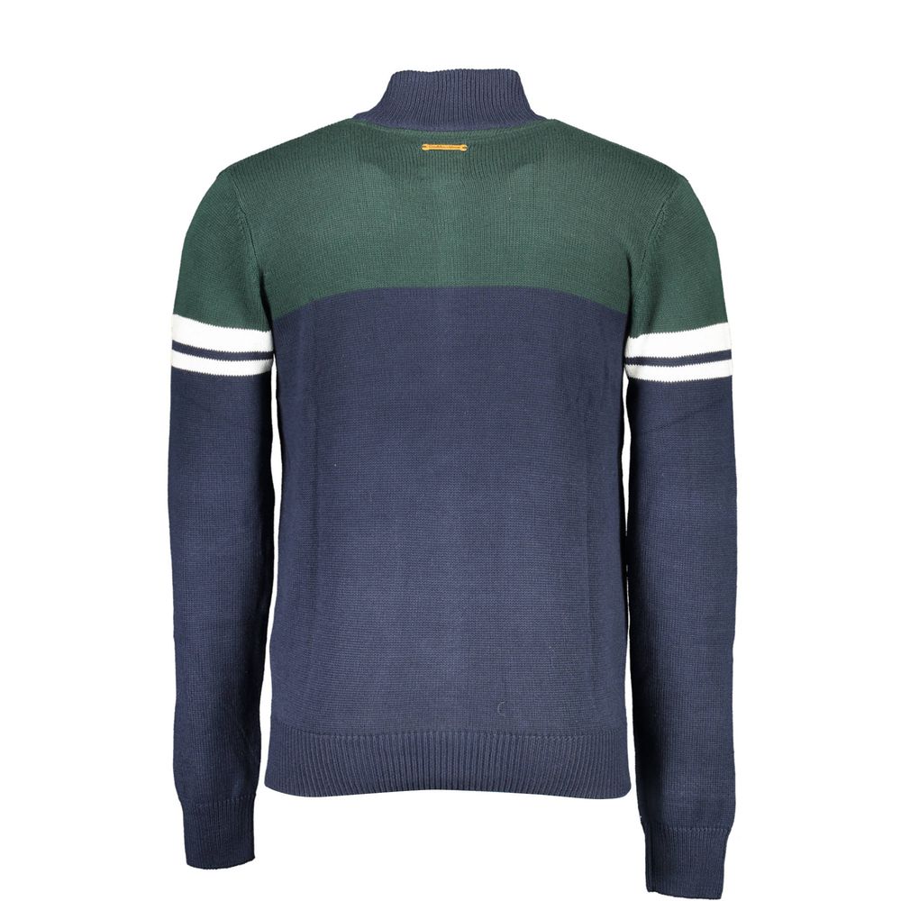 Blue Cotton Men's Cardigan - ventzia