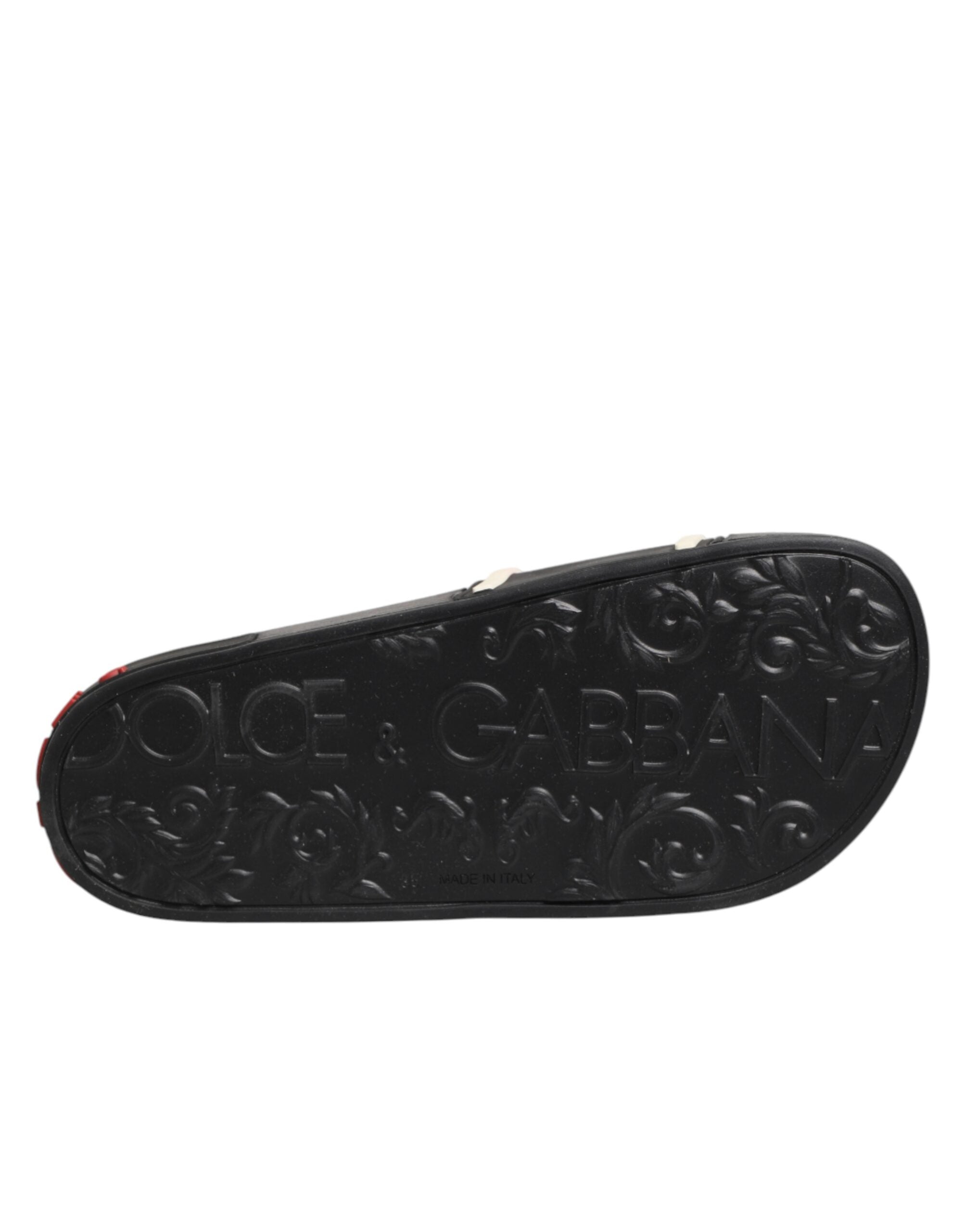 Black Rubber Slides Sandals Beachwear Shoes - ventzia