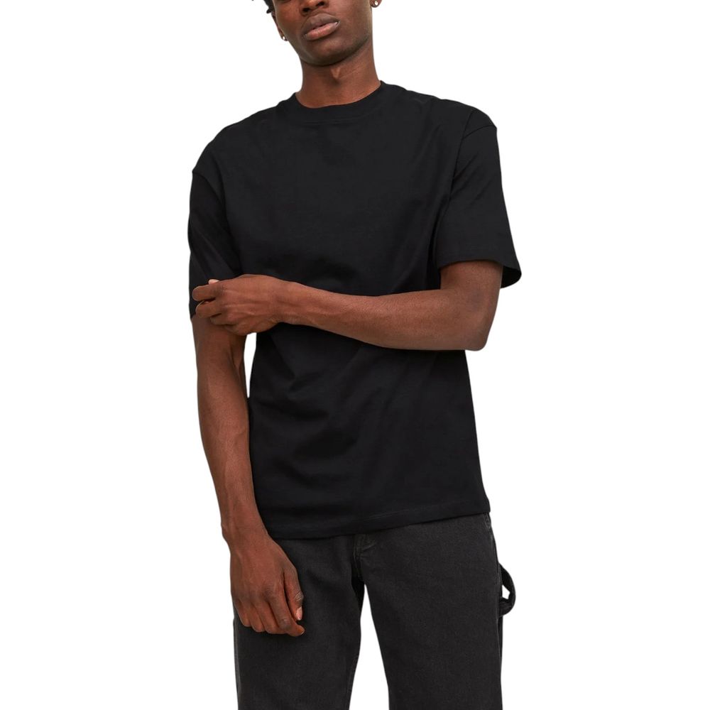 Black Cotton T-Shirt - ventzia