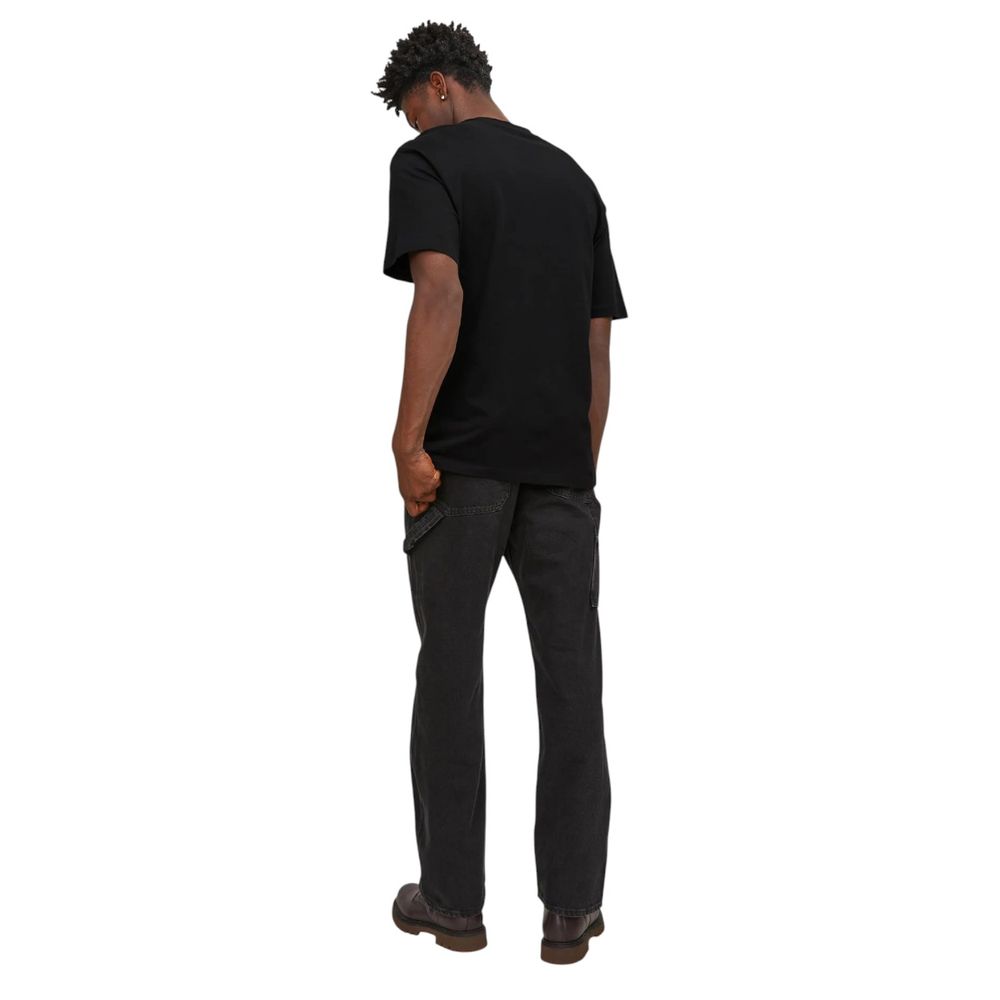 Black Cotton T-Shirt - ventzia