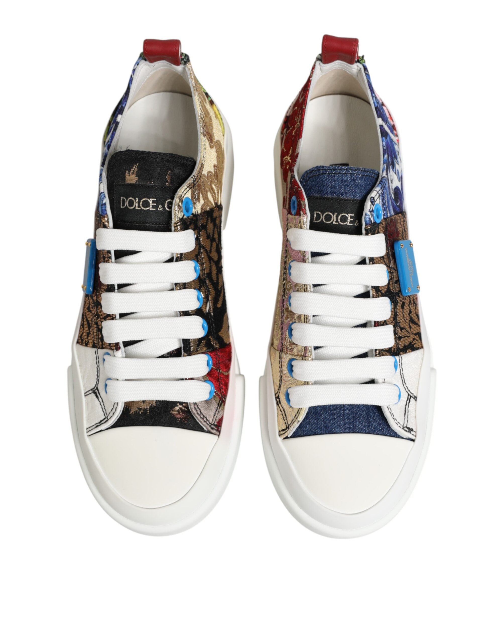 Multicolor Patchwork Low Top Sneakers Shoes - ventzia