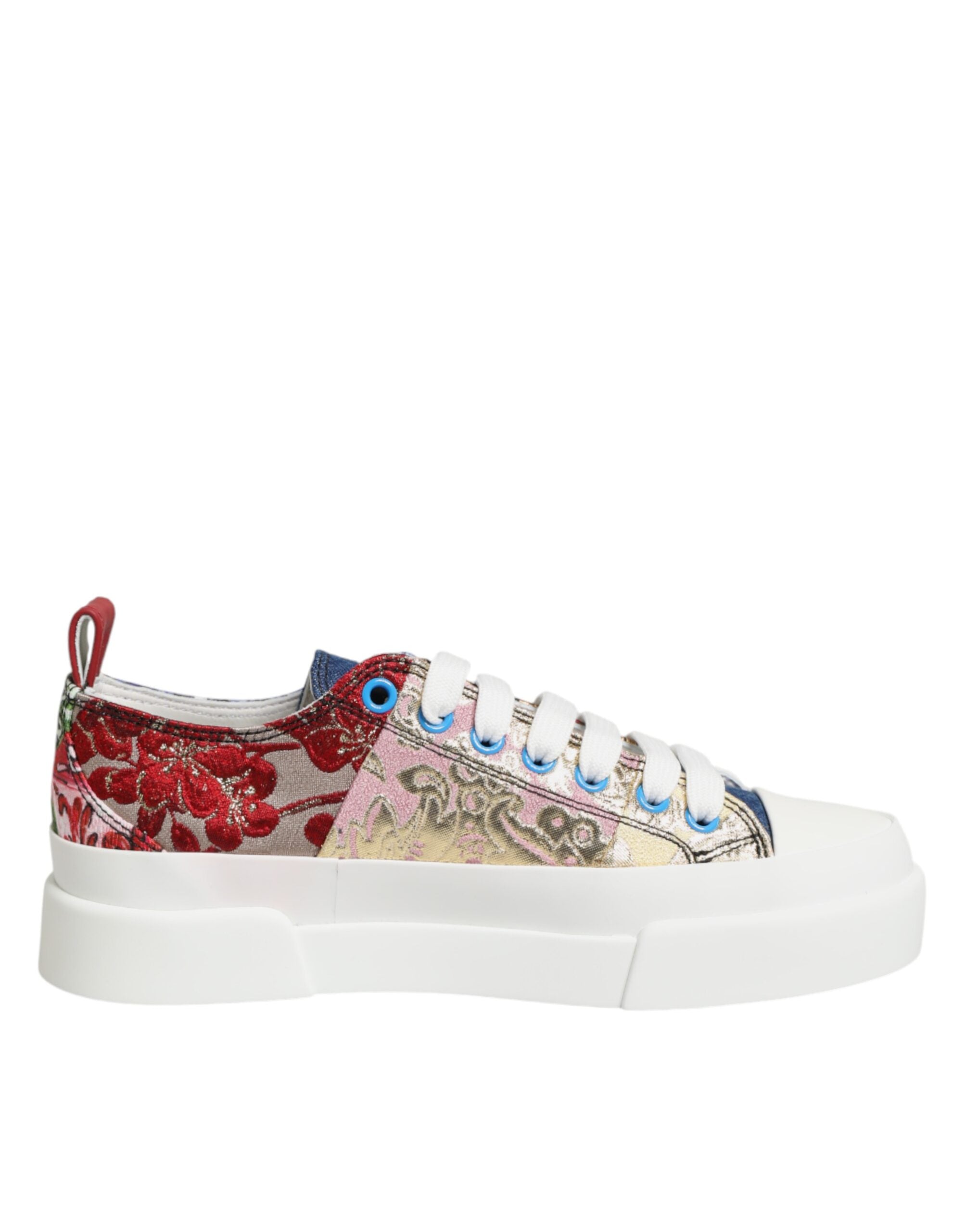 Multicolor Patchwork Low Top Sneakers Shoes - ventzia