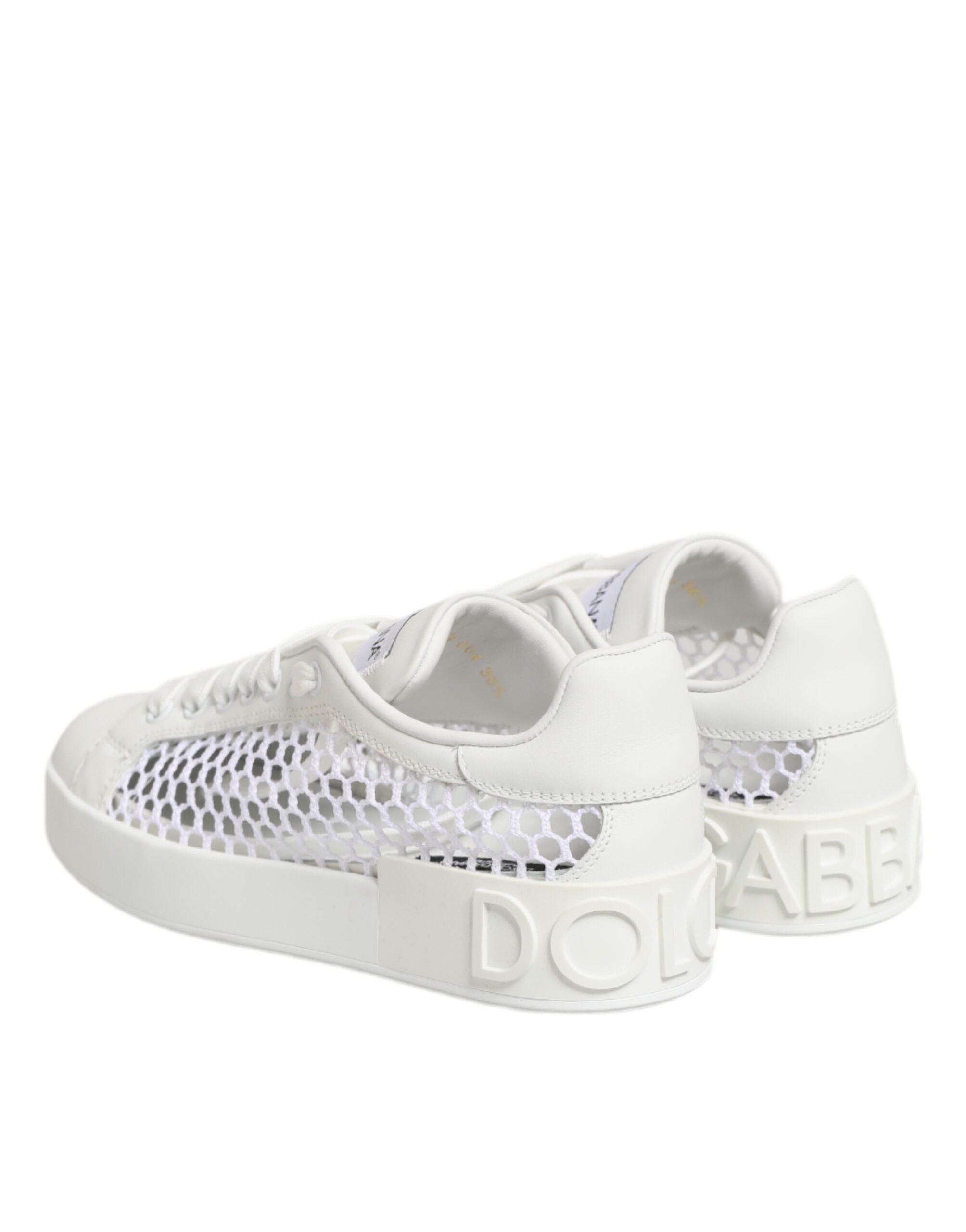 White Mesh Inserts Low Top Sneakers Shoes - ventzia