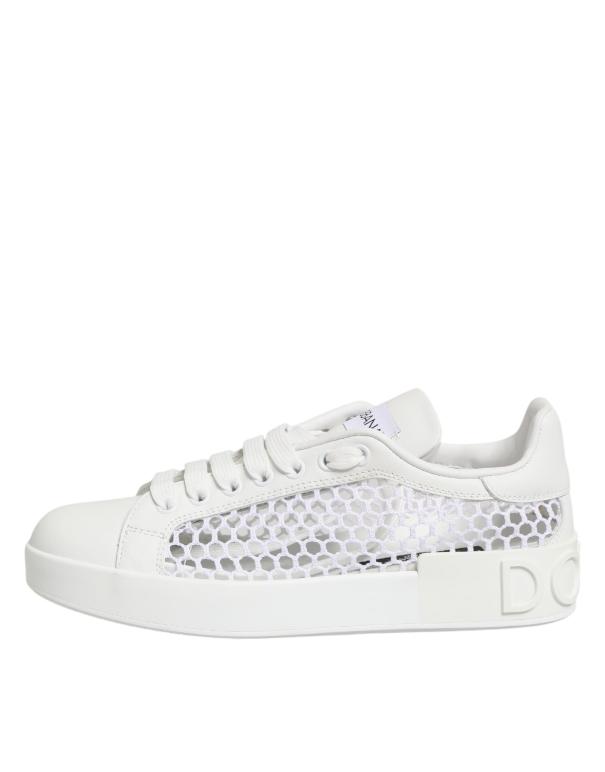 White Mesh Inserts Low Top Sneakers Shoes - ventzia