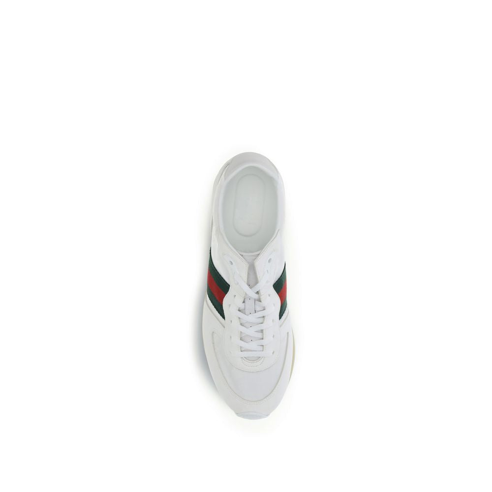 White Polyamide Athletic Sneakers