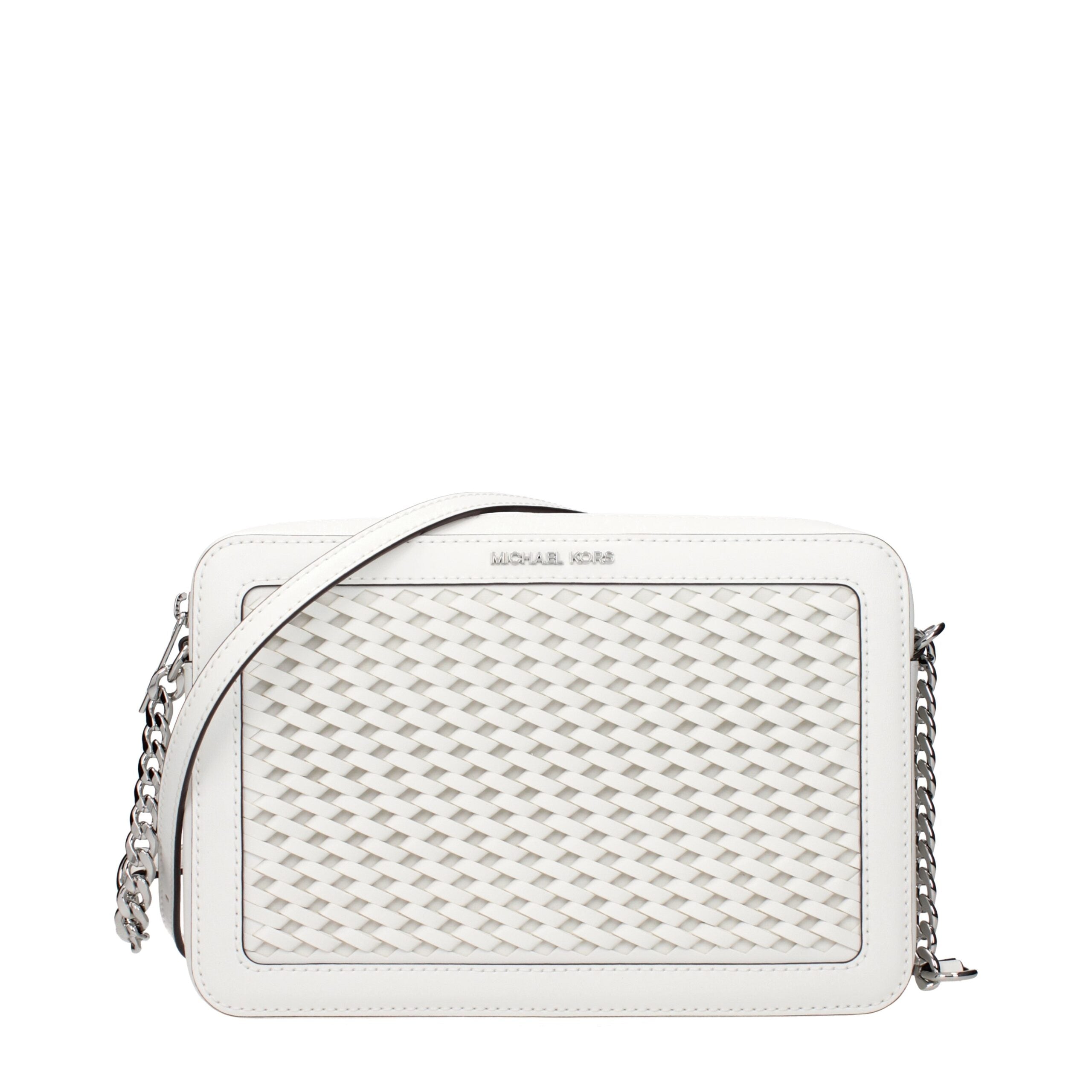 White Leather Crossbody Bag