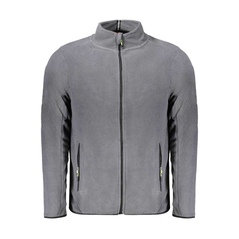 Gray Polyester Sweatshirt - ventzia