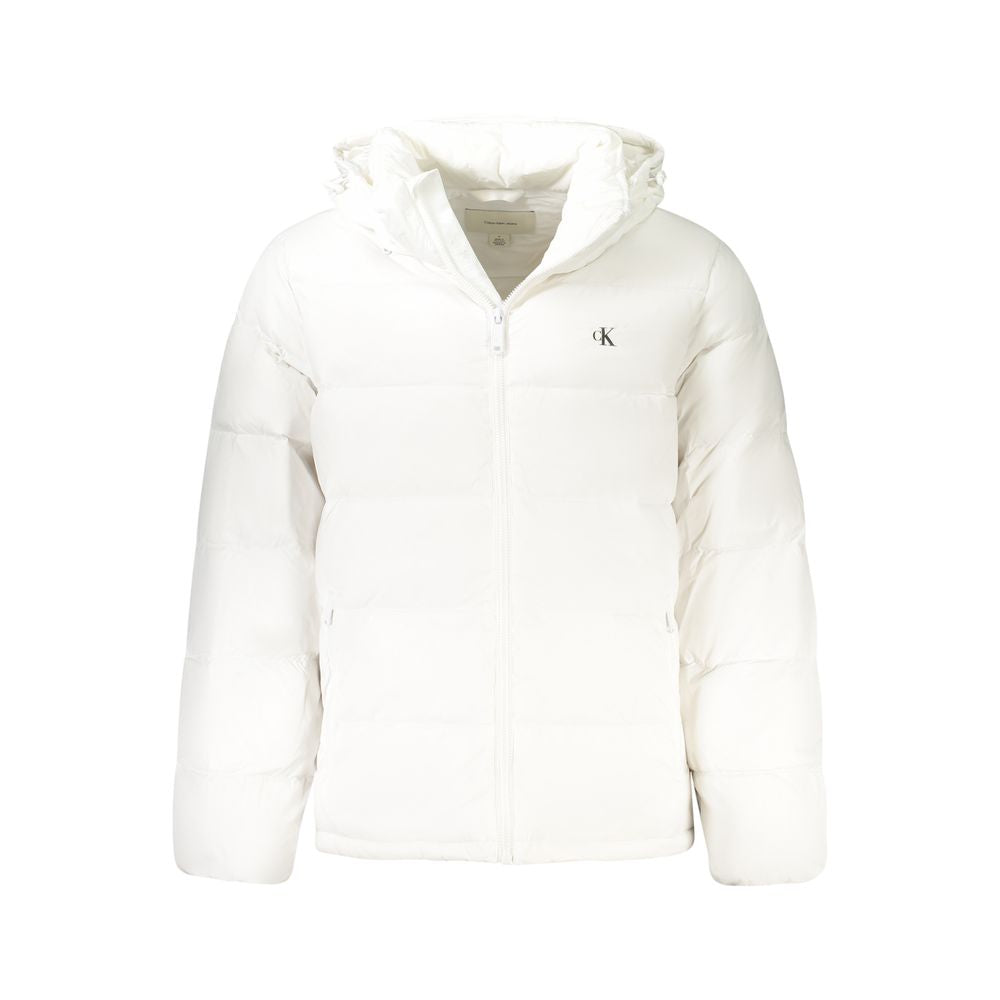 Bianco Poliammide Men's Jacket - ventzia
