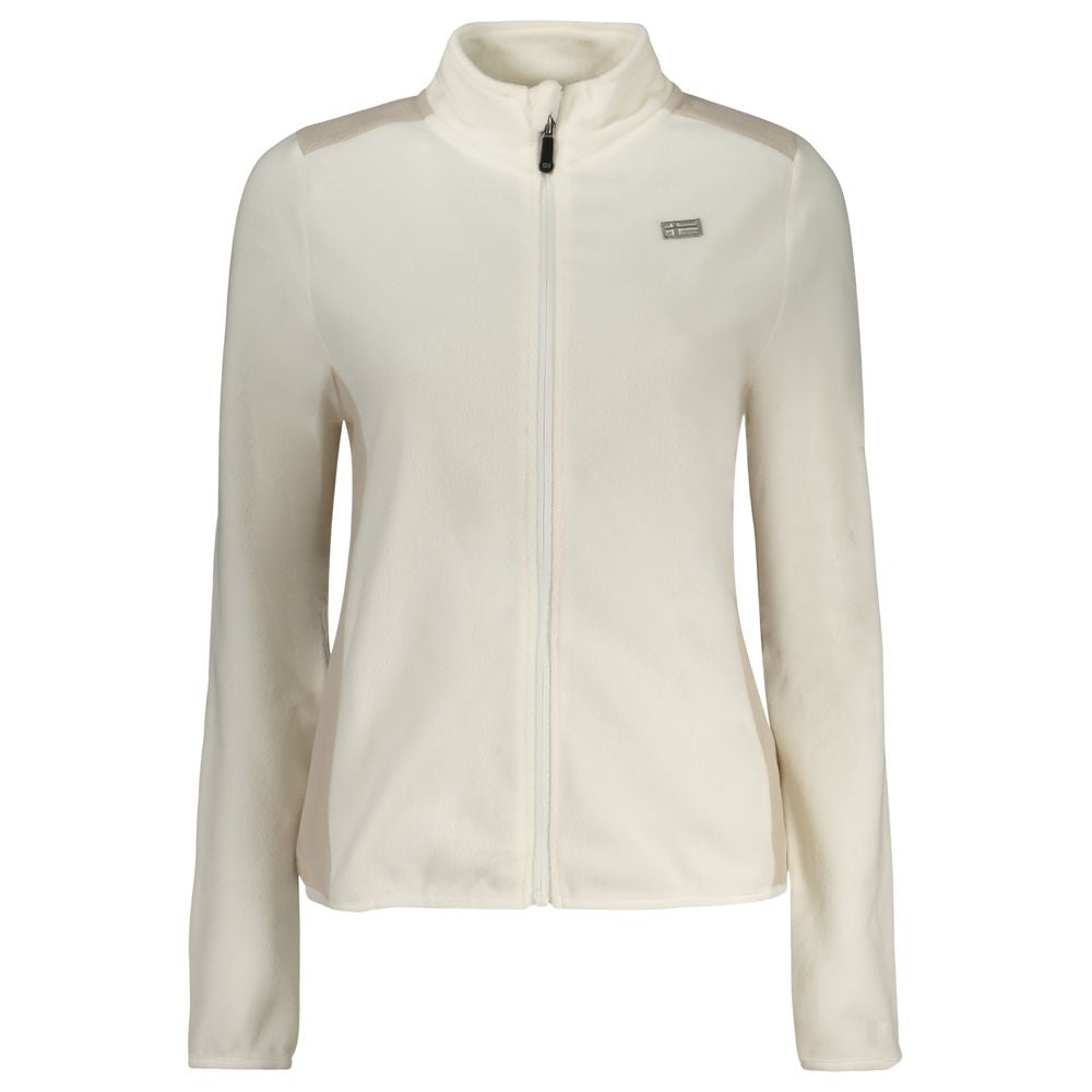 Bianco Polyester Women Sweatshirt - ventzia