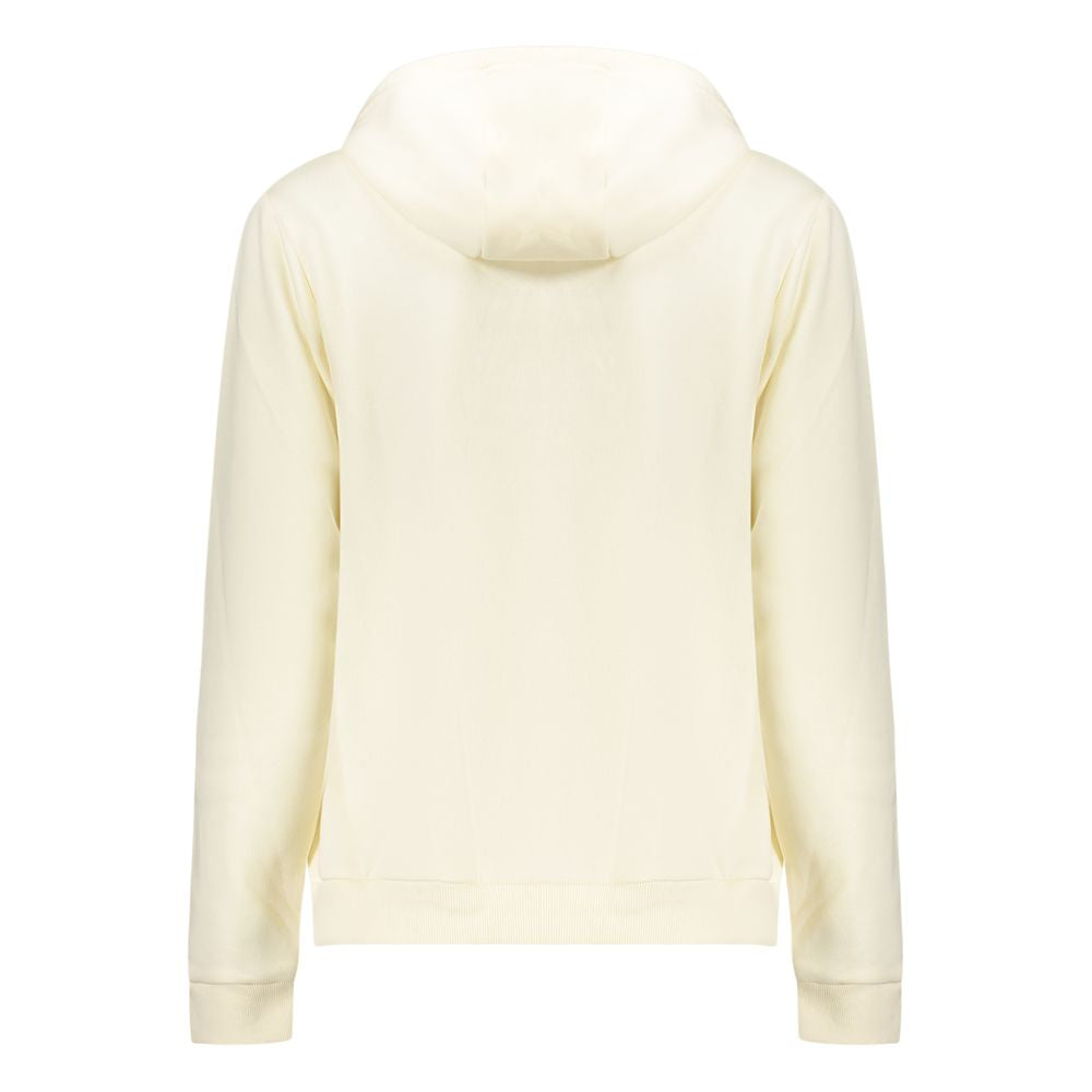 White Cotton Women's Hoodie Sweatshirt - ventzia