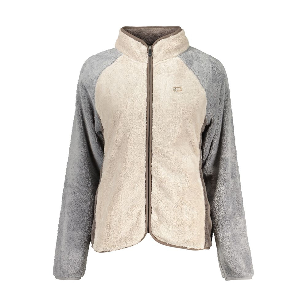 Beige Polyester Women Sweatshirt - ventzia
