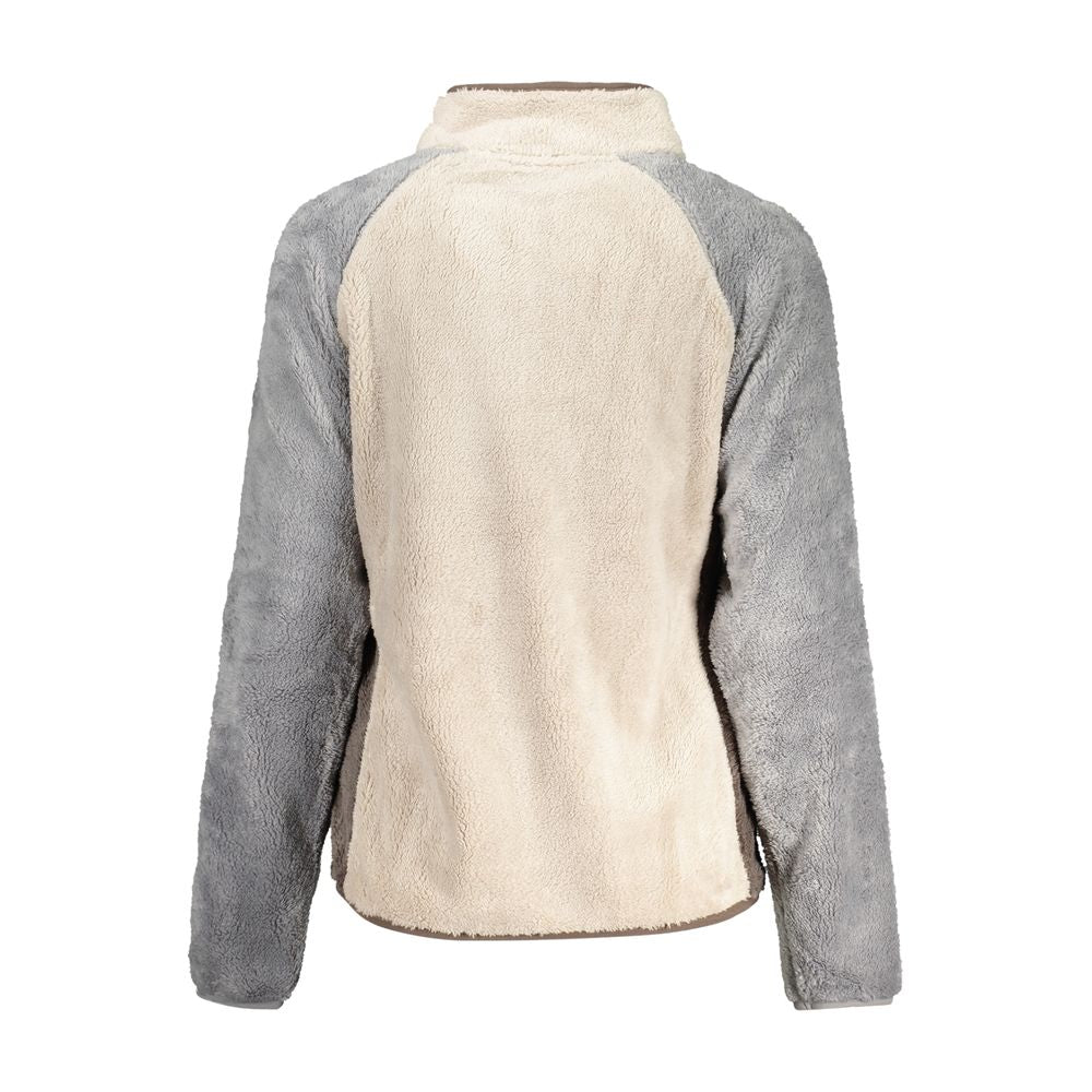 Beige Polyester Women Sweatshirt - ventzia