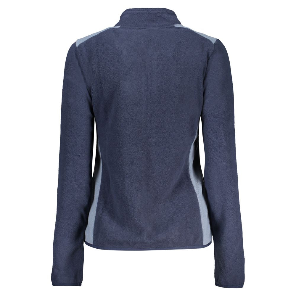 Blue Polyester Women's Sweatshirt - ventzia
