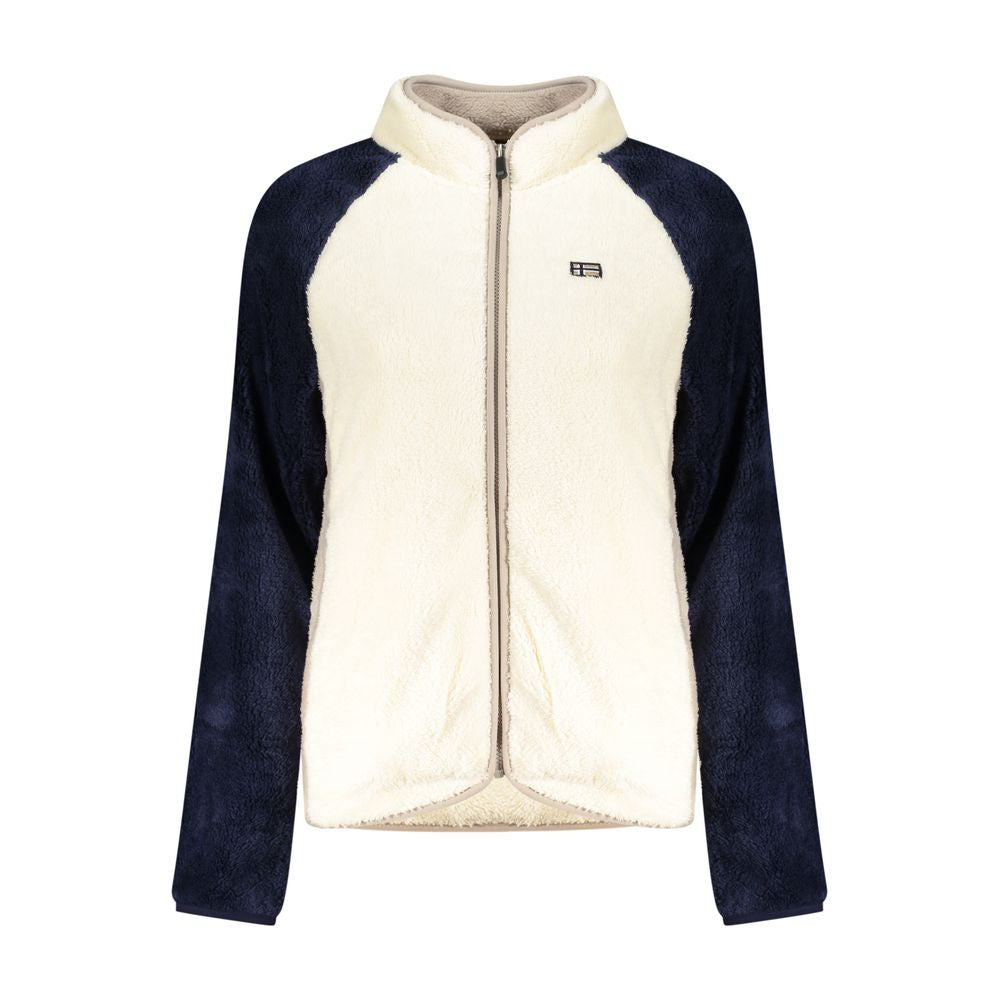 Bianco Polyester Women Sweatshirt - ventzia