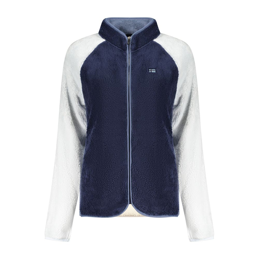 Blue Polyester Women Sweatshirt - ventzia